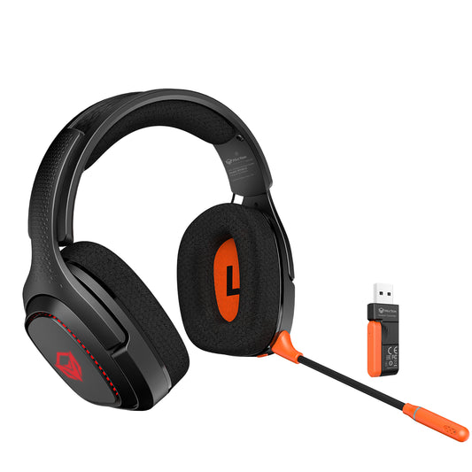 Kabelloses ergonomisches Gaming-Headset mit drei Modi BTH012 für PS5, PS4 Fortnite &amp; Call of Duty/FPS-Gamer, PC, Nintendo Switch, Bluetooth 5.3 Gaming-Kopfhörer mit Mikrofon mit Geräuschunterdrückung, Stereo-Sound, 45-Stunden-Akku 