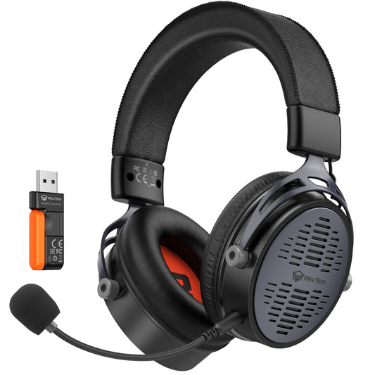 Kabelloses Gaming-Headset mit drei Modi BTH013 für PS5, PS4 Fortnite &amp; Call of Duty/FPS-Gamer, PC, Nintendo Switch, Bluetooth 5.3 Gaming-Kopfhörer mit abnehmbarem Mikrofon, Stereo-Sound, über 40 Stunden Akkulaufzeit