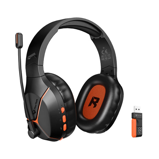 Auriculares inalámbricos para juegos Tri-Mode BTH011 para PS5, PS4 Fortnite y Call of Duty/FPS Gamers, PC, Nintendo Switch, auriculares para juegos Bluetooth 5.3 con micrófono giratorio con cancelación de ruido, sonido estéreo, batería de hasta 25 horas 