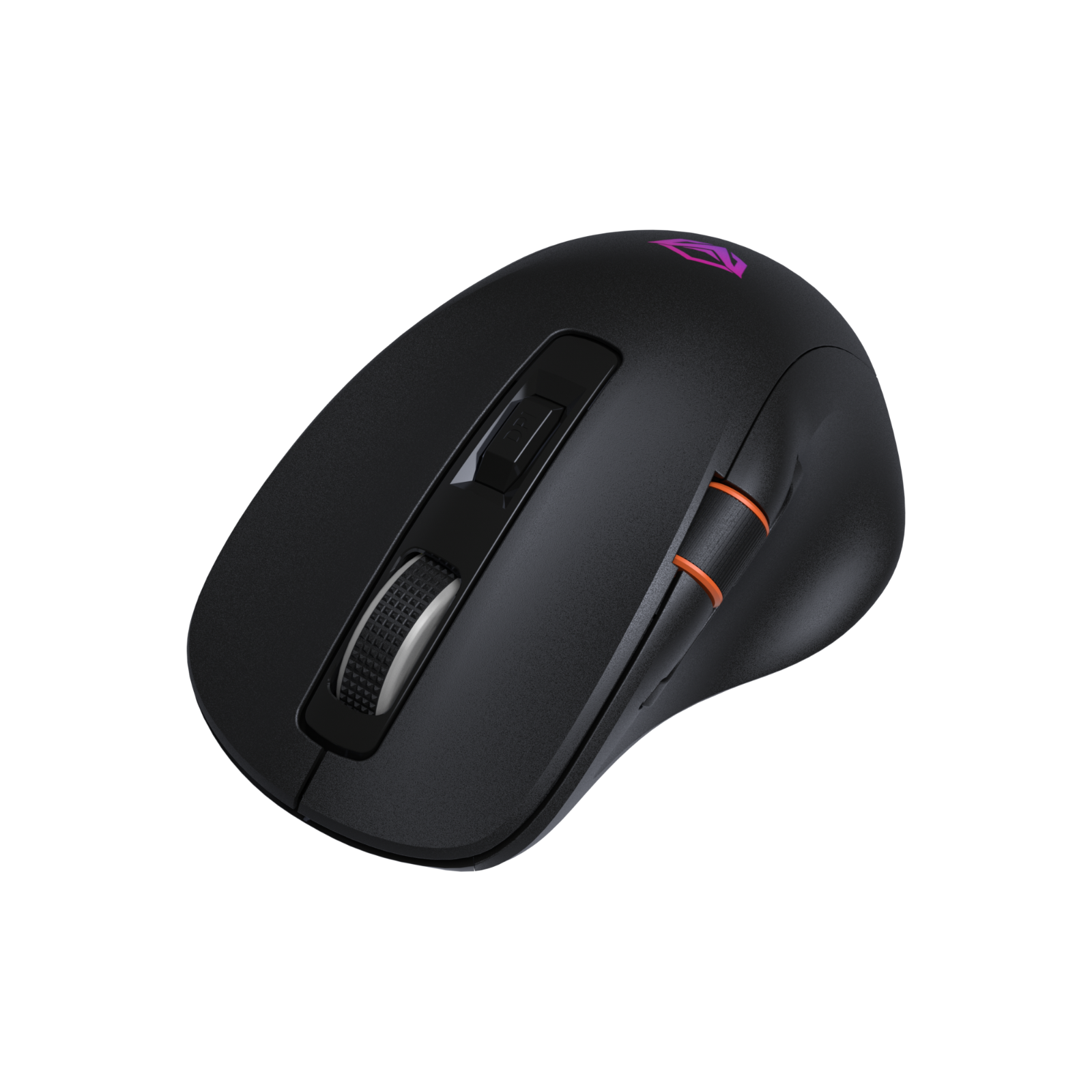 Mouse inalámbrico para juegos MEETION GW32 de 3 modos, mouse ultraliviano de 8K DPI con agarre natural ergonómico, iluminación RGB, botones totalmente programables, software compatible con combinaciones de teclas y DPI