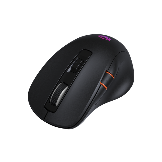 Mouse inalámbrico para juegos MEETION GW32 de 3 modos, mouse ultraliviano de 8K DPI con agarre natural ergonómico, iluminación RGB, botones totalmente programables, software compatible con combinaciones de teclas y DPI