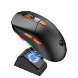 Mouse inalámbrico para juegos MEETION Air-GW38 de 3 modos, mouse ultraliviano de 8K DPI con agarre natural ergonómico, botones totalmente programables, software compatible con combinaciones de teclas y DPI