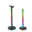 MEETION BK100 Smart Lighting Tower mit RGB-Kopfhörerständer, Steuerung intelligenter LED-Lichtleisten, RGB-Ambiente-TV-Hintergrundbeleuchtung mit Touchpad, 32 cm Kopfhörerständer, Fernseher, Zimmer, Dekoration