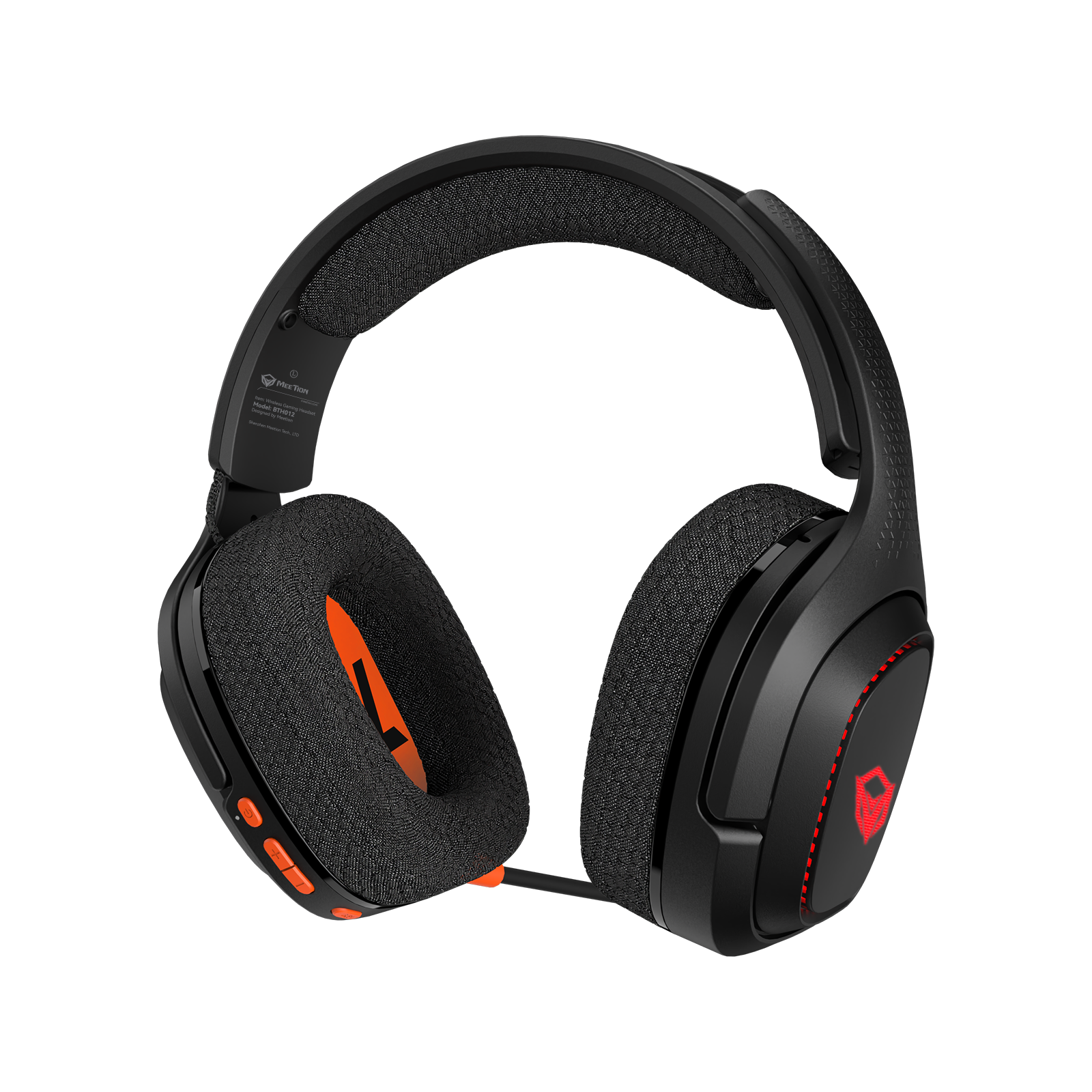 Kabelloses ergonomisches Gaming-Headset mit drei Modi BTH012 für PS5, PS4 Fortnite &amp; Call of Duty/FPS-Gamer, PC, Nintendo Switch, Bluetooth 5.3 Gaming-Kopfhörer mit Mikrofon mit Geräuschunterdrückung, Stereo-Sound, 45-Stunden-Akku 