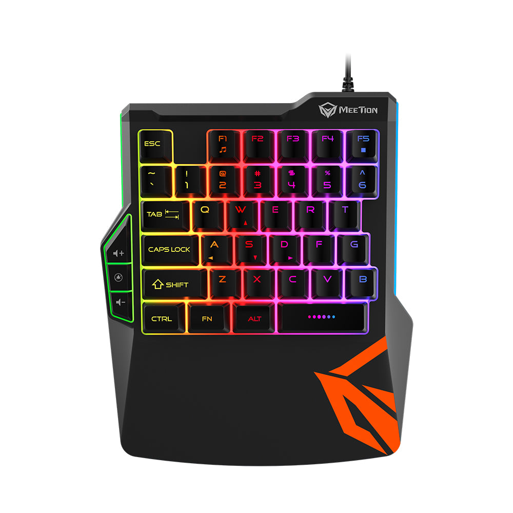 MEETION Ultimate 4-in-1 Console Gaming Kit – CO015 | Pro-Level Gaming Setup RGB circulation Backlight, 6400DPI Ergonomic keycaps, rainbow backlight For P3 / P4 / N-Switch / X-ONE / X-360