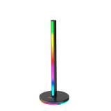 MEETION BK100 Smart Lighting Tower mit RGB-Kopfhörerständer, Steuerung intelligenter LED-Lichtleisten, RGB-Ambiente-TV-Hintergrundbeleuchtung mit Touchpad, 32 cm Kopfhörerständer, Fernseher, Zimmer, Dekoration