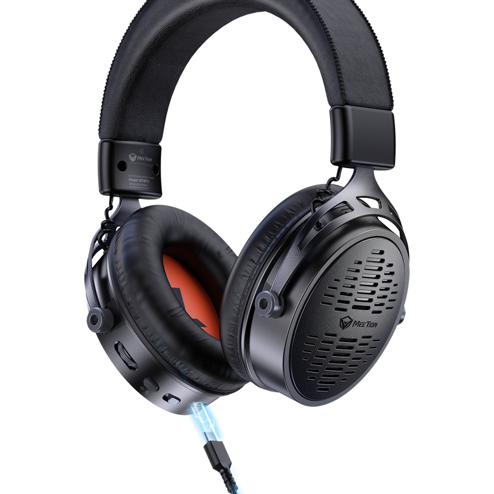 Kabelloses Gaming-Headset mit drei Modi BTH013 für PS5, PS4 Fortnite &amp; Call of Duty/FPS-Gamer, PC, Nintendo Switch, Bluetooth 5.3 Gaming-Kopfhörer mit abnehmbarem Mikrofon, Stereo-Sound, über 40 Stunden Akkulaufzeit