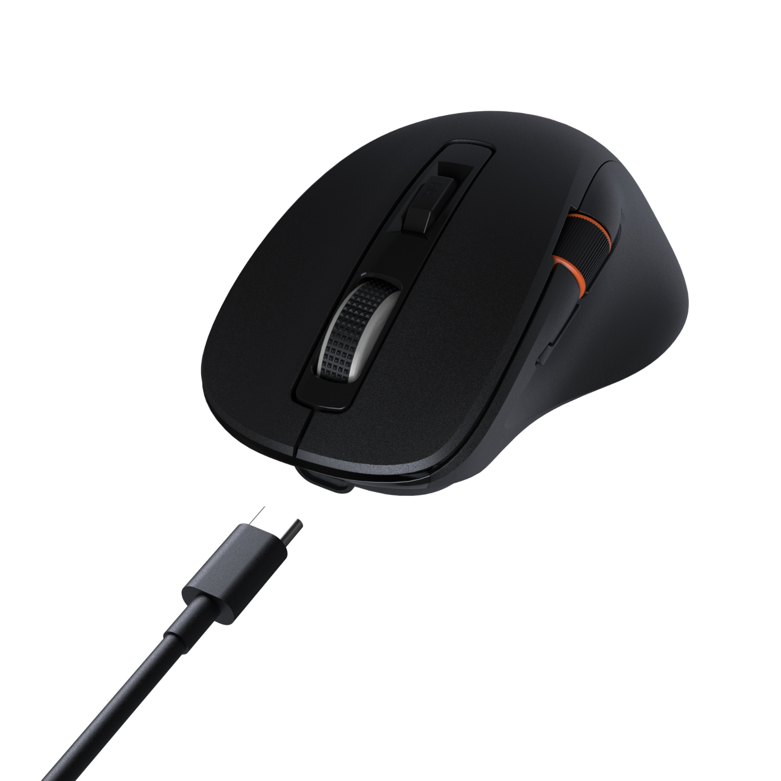 Mouse inalámbrico para juegos MEETION GW32 de 3 modos, mouse ultraliviano de 8K DPI con agarre natural ergonómico, iluminación RGB, botones totalmente programables, software compatible con combinaciones de teclas y DPI