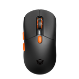 Mouse inalámbrico para juegos MEETION Air-GW38 de 3 modos, mouse ultraliviano de 8K DPI con agarre natural ergonómico, botones totalmente programables, software compatible con combinaciones de teclas y DPI