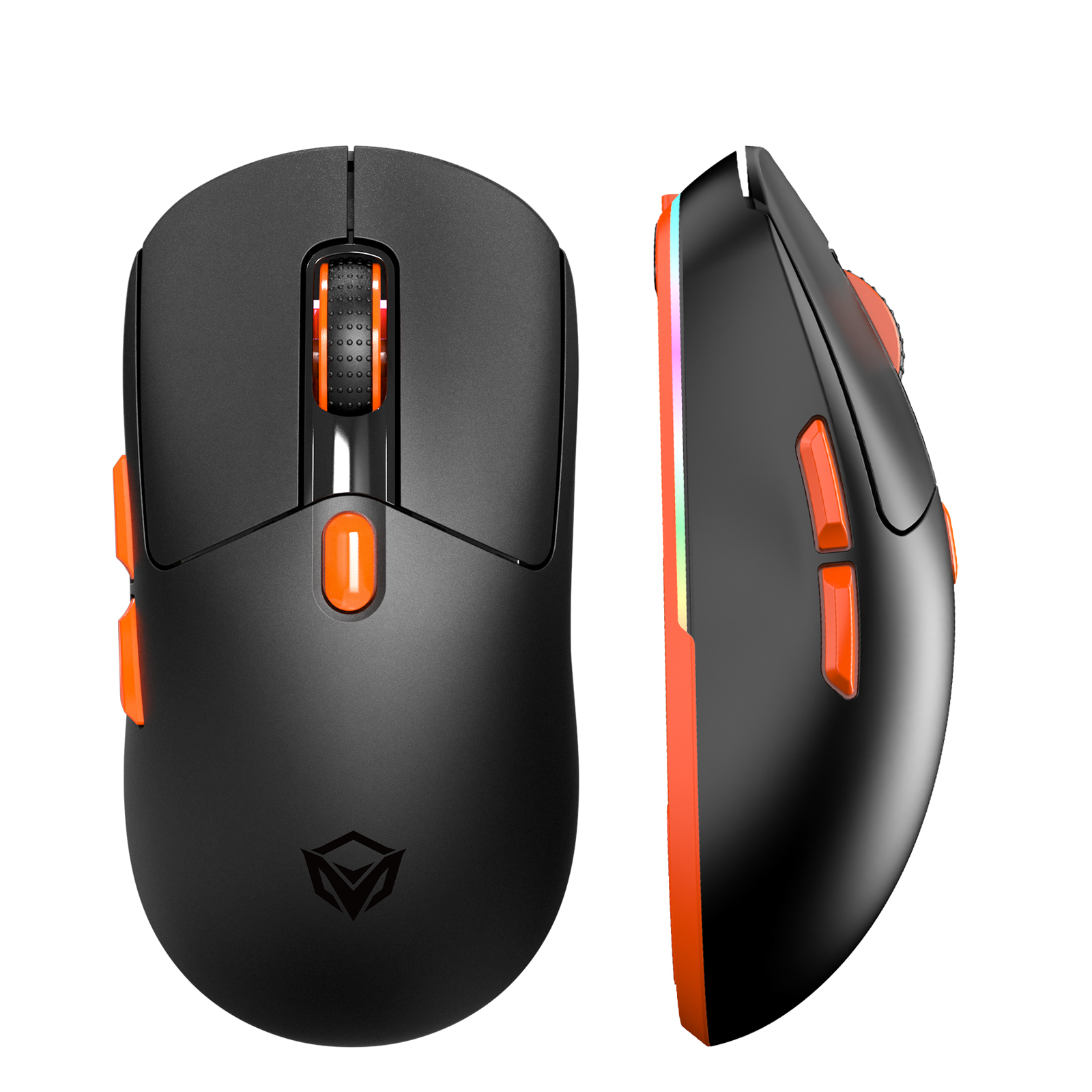 Mouse inalámbrico para juegos MEETION Air-GW38 de 3 modos, mouse ultraliviano de 8K DPI con agarre natural ergonómico, botones totalmente programables, software compatible con combinaciones de teclas y DPI