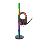 Torre de iluminación inteligente MEETION BK300 con soporte para auriculares RGB, control de barras de luz LED inteligentes, retroiluminación de TV RGB con panel táctil, soporte para auriculares de 52 cm, TV, habitación, decoración