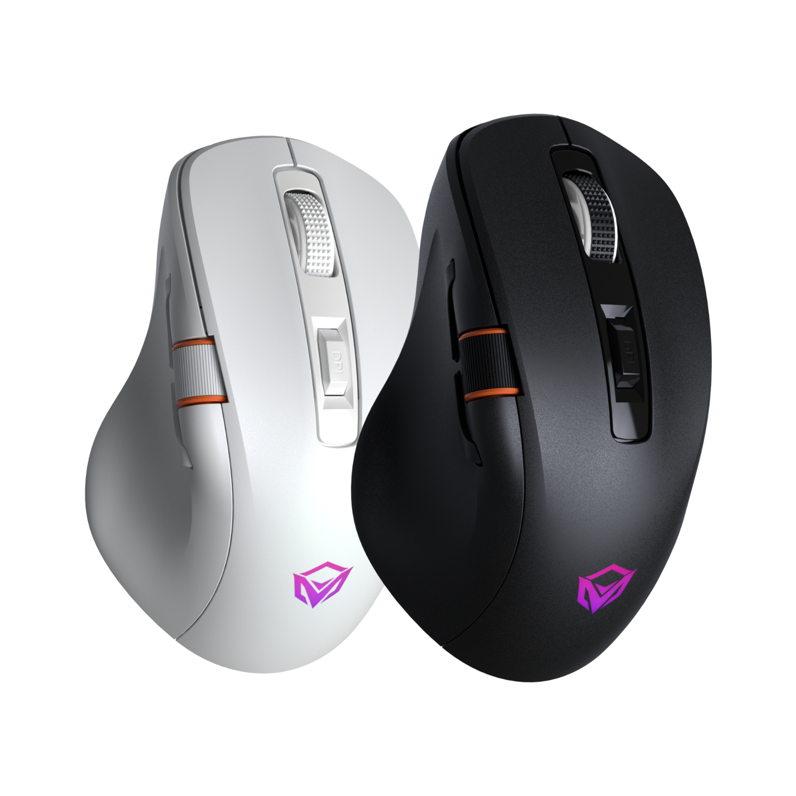 Mouse inalámbrico para juegos MEETION GW32 de 3 modos, mouse ultraliviano de 8K DPI con agarre natural ergonómico, iluminación RGB, botones totalmente programables, software compatible con combinaciones de teclas y DPI