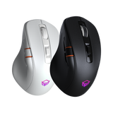 Mouse inalámbrico para juegos MEETION GW32 de 3 modos, mouse ultraliviano de 8K DPI con agarre natural ergonómico, iluminación RGB, botones totalmente programables, software compatible con combinaciones de teclas y DPI