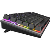 MEETION MK009 PRO Gaming Keyboards with Red Switch, Hot-Swap Mechanical Keyboard with Volume Knob, 16.8M Colours & Metal Matte Panel , Full 104 Keys layout  Anti-Ghosting, ABS Material & Dual Colour Injection Molded Keycaps for Windows