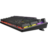 MEETION MK009 PRO Gaming Keyboards with Red Switch, Hot-Swap Mechanical Keyboard with Volume Knob, 16.8M Colours & Metal Matte Panel , Full 104 Keys layout  Anti-Ghosting, ABS Material & Dual Colour Injection Molded Keycaps for Windows