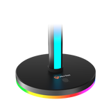 Torre de iluminación inteligente MEETION BK300 con soporte para auriculares RGB, control de barras de luz LED inteligentes, retroiluminación de TV RGB con panel táctil, soporte para auriculares de 52 cm, TV, habitación, decoración