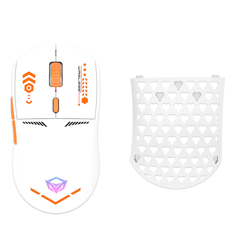 MEETION DIY Cover Customize 3 Mode Wireless Gaming Mouse BTM GW-80 , PAW 3395 Chip, 26K DPI, Ultra Lightweight, 6 Programmable Buttons, 600mAh Battery Life For PC/Mac