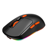 Mouse inalámbrico para juegos MEETION Air-GW38 de 3 modos, mouse ultraliviano de 8K DPI con agarre natural ergonómico, botones totalmente programables, software compatible con combinaciones de teclas y DPI