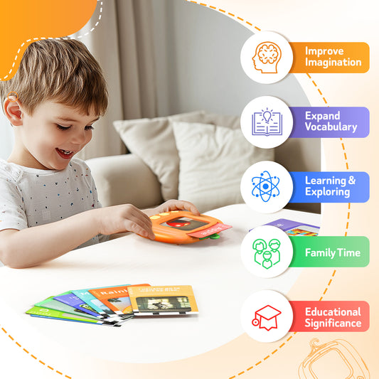 MEETION Talking Flash Cards for Toddler, Autism Sensory Toys for Autistic Children, Learning Educational Montessori Toys, Speech Therapy Toys, 203 Sight Words for Boys Girls Age 2-6 Years Kids Gifts